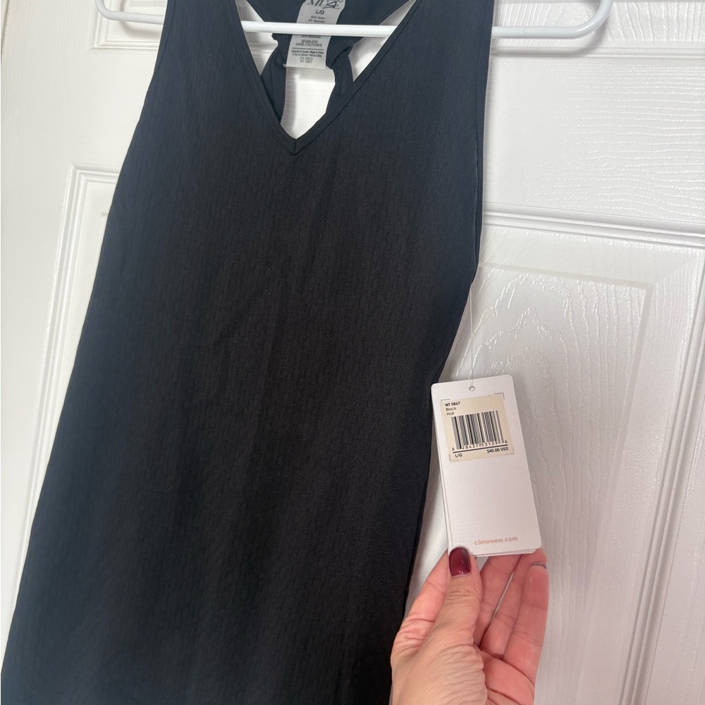 Climawear Black Sleeveless V-Neck Top